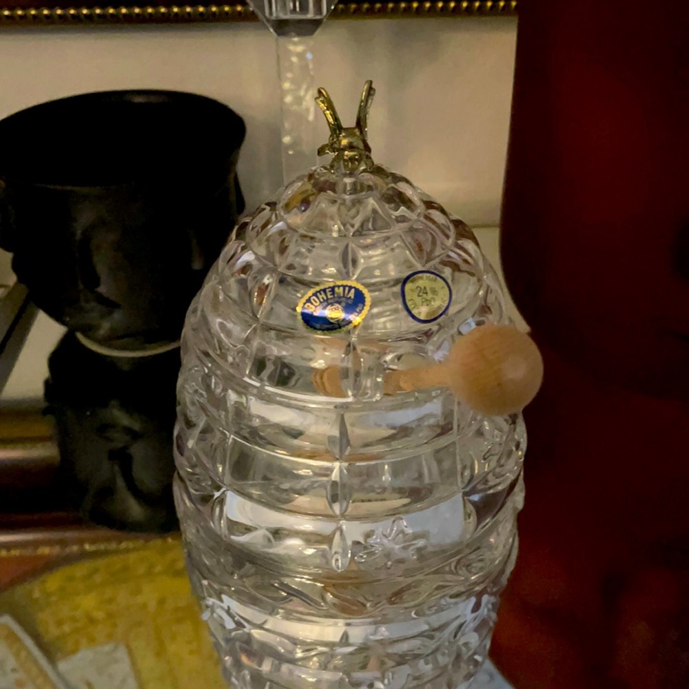 Honey Pot Bohemia Czech Republic Crystal
